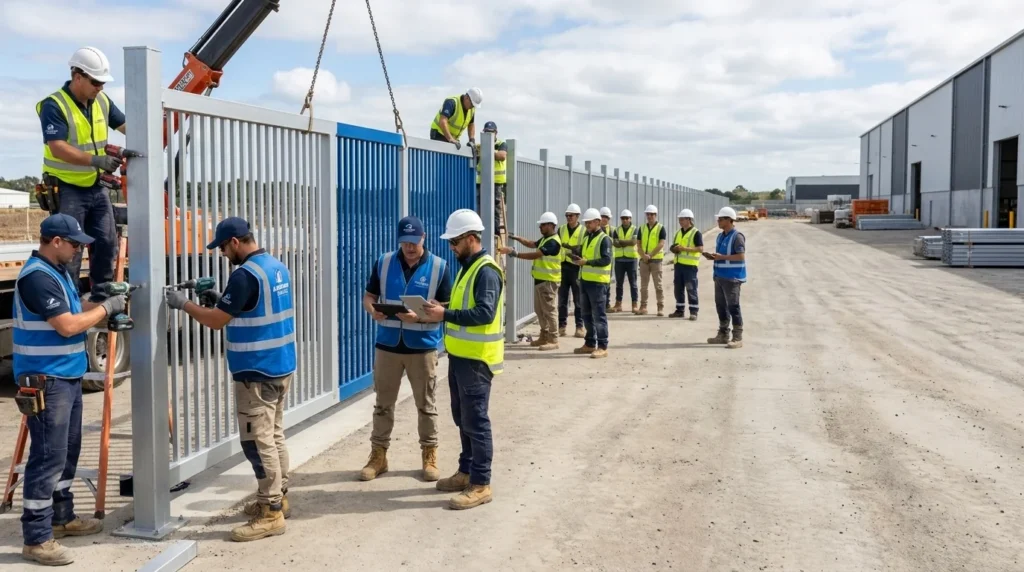 Aluminum Gates Auckland Commercial Gate Installation 1