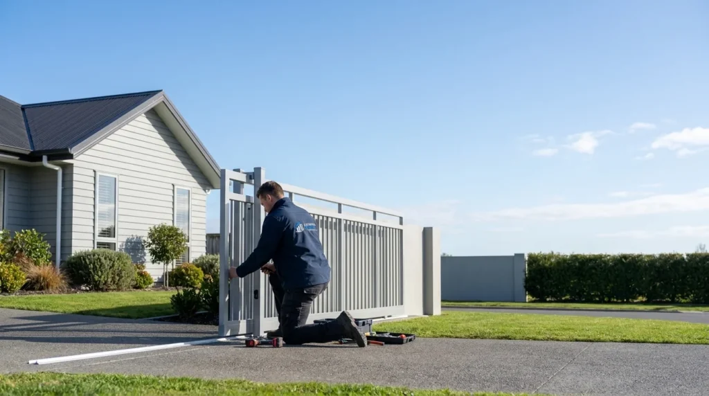 Aluminum Gates Auckland Residential Gate Installation 1